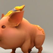 Fat Pig Cartoon Character | Animals