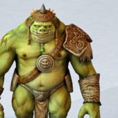 Pig Orc Warrior Character