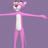 Cartoon Pink Panther Character