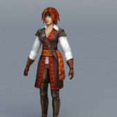 Pirate Character Woman Warrior
