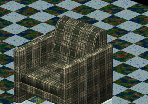 Plaid Club Chair Home Furniture
