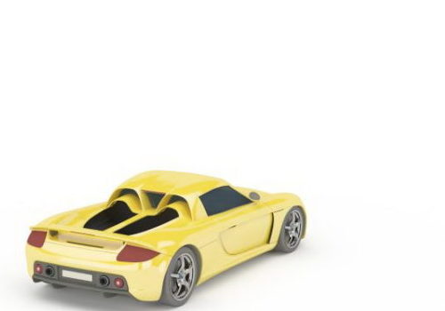 Yellow Porsche Carrera Gt Car