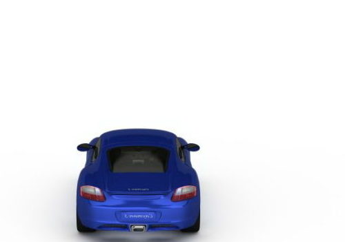 Porsche Cayman Blue Car