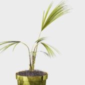 Indoor Potted Artificial Palm Tree