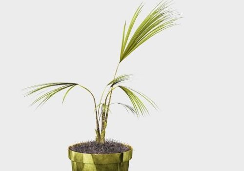 Indoor Potted Artificial Palm Tree