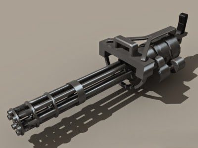 Predator Gun M134 Weapon