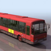City Red Public Bus