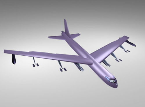 Purple Comercial Airliner