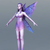 Character Purple Fairy Girl