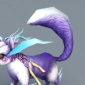 Game Character Purple Squirrel