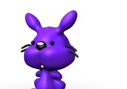 Purple Cat Cartoon Character | Animals