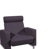 Purple Fabric Sofa | Furniture