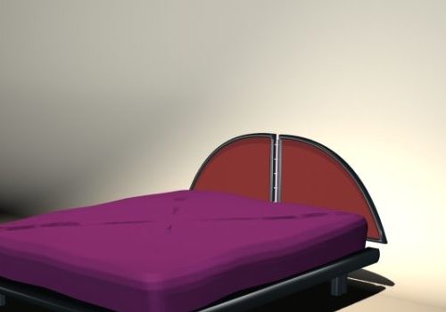 Furniture Purple Modern Bed