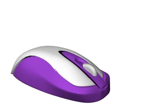 Wireless Optical Mouse Purple Color