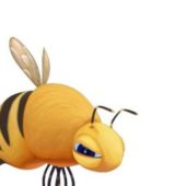Yellow Bee Cartoon Character