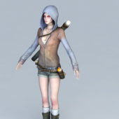 Warrior Female Adventurer Character