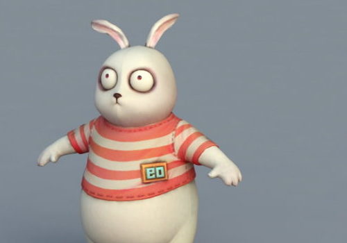Fat Rabbit Cartoon Character