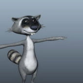 Character Raccoon Cartoon
