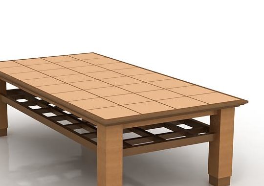 Rectangle Wood Coffee Table | Furniture