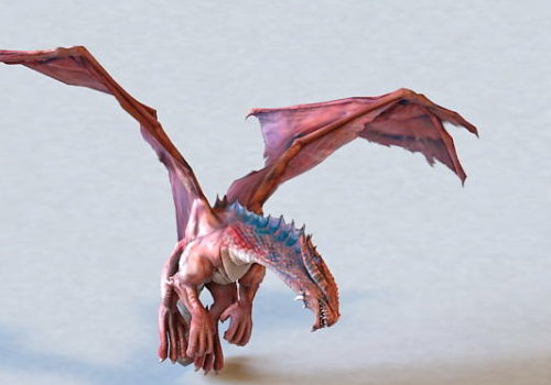 Red Dragon Animated & Rigged | Animals
