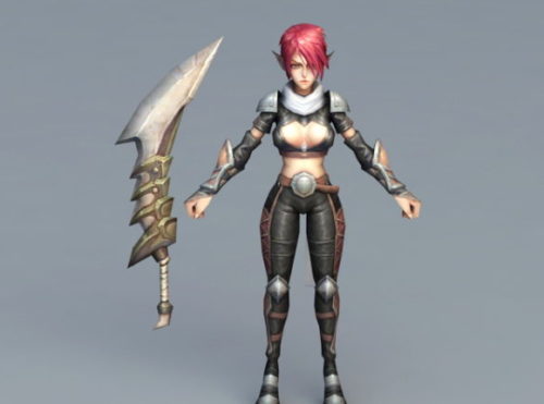 Character Elf Girl Warrior