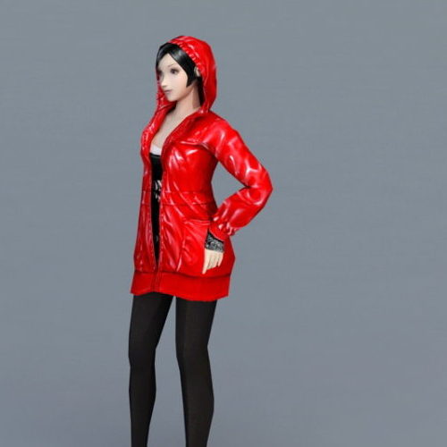 Character Red Hooded Girl