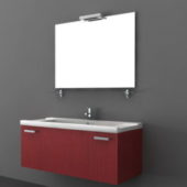 Red Modern Bathroom Furniture Vanities