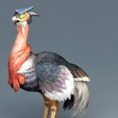 Red Ostrich Bird Animal