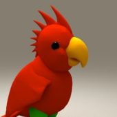 Red Parrot Stuffed Toy | Animals