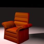 Red Leather Armchair Design