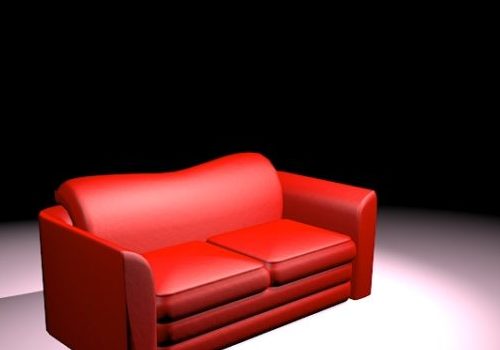 Red Leather Loveseat Furniture Design