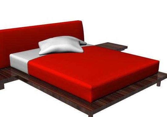 Red Platform Bed Furniture