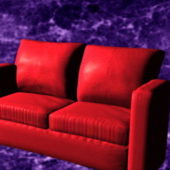 Home Furniture Red Reclining Loveseat