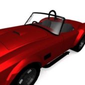 Red Roadster Convertible Car