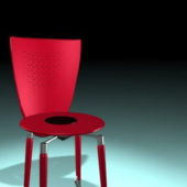 Red Round Side Chair | Furniture