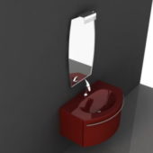 Red Bathroom Vanity Furniture