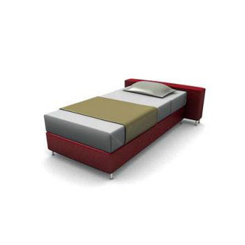 Red Upholstered Single Bed | Furniture