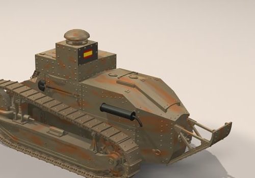 Ww1 Renault Ft-17 Tank