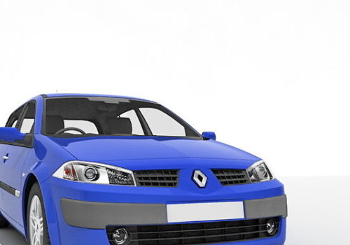 Blue Renault Megane Car