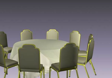 Restaurant Round Dining Table Set