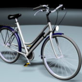Silver Retro Bicycle