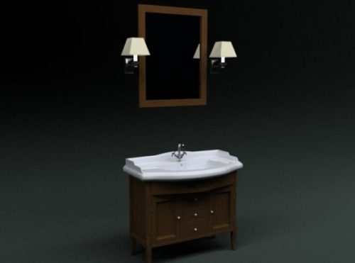 Retro Washbasin Mirror Furniture