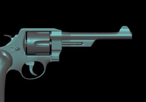 Military Revolver Pistol Gun