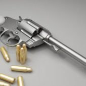 Revolver Gun With Bullets