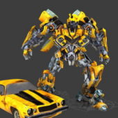 Bumblebee Robot Rigged Animated | Characters