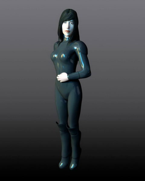 Rigged Human Agent Girl | Characters