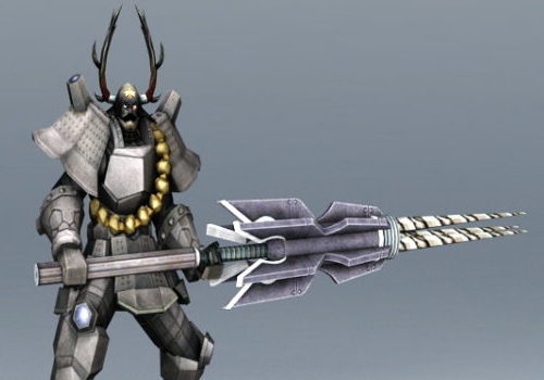 Samurai Robot Concept Character