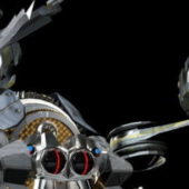 Scorpion Robot Rigged Animated