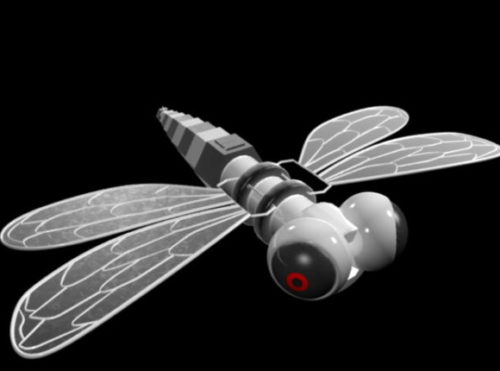 Lowpoly Spy Robot Dragonfly