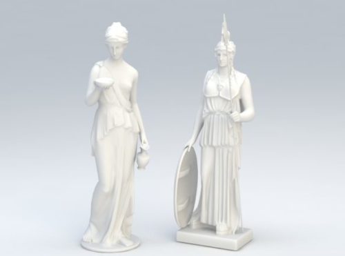 Ancient Roman Women Statues
